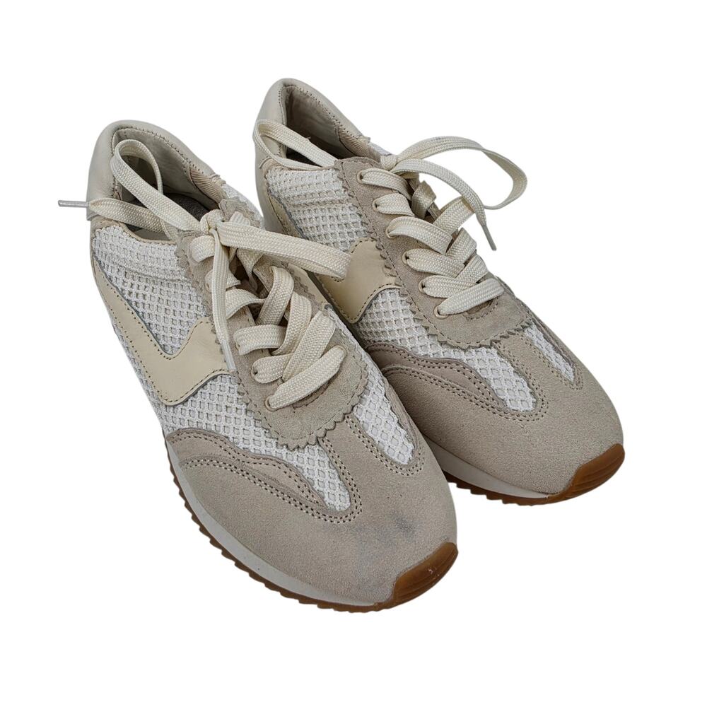 NWOT Dolce Vita Beige B. NTCD Suede & Mesh Casual Lace Up Sneakers Size 8